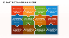 12 Part Rectangular Puzzle - Slide 1