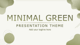 Minimal Green Presentation - Slide 1