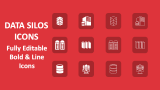 Data Silos Icons - Slide 1