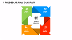 4 Folded Arrow Diagram - Slide 1