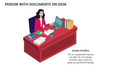 Person with Documents On Desk - Slide 1