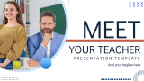 Meet Your Teacher Presentation Template - Slide 1
