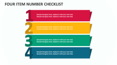 Four Item Number Checklist - Slide 1