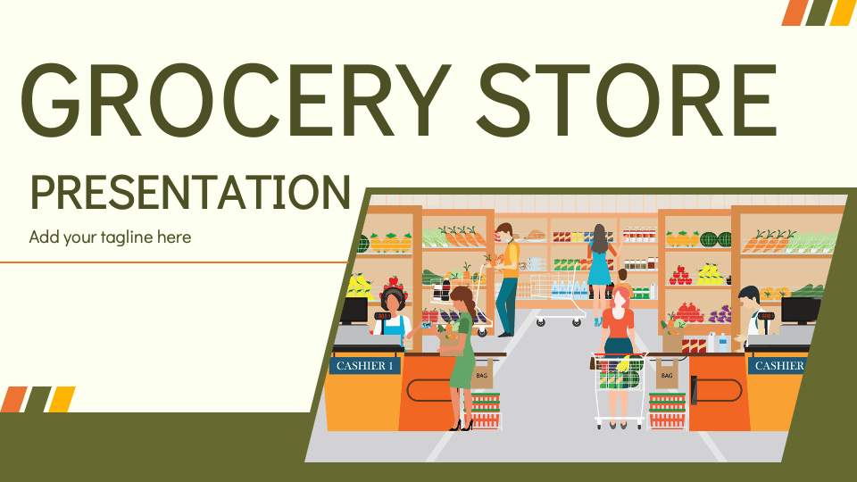 Grocery Store Presentation Template For Google Slides And Powerpoint
