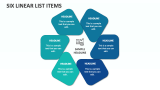 Six Linear List Items - Slide 1