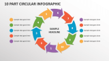 10 Part Circular Infographic - Slide 1
