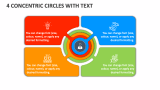 4 Concentric Circles with Text - Slide 1