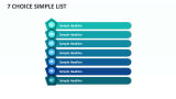 7 Choice Simple List - Slide 1