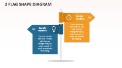 2 Flag Shape Diagram - Slide 1