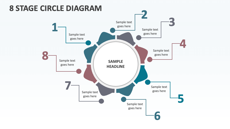 8 Stage Circle Diagram - Slide 1