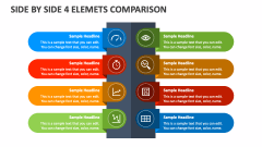 Side By Side 4 Elemets Comparison - Slide 1