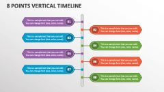 8 Points Vertical Timeline - Slide 1