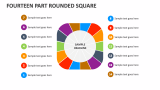 Fourteen Part Rounded Square - Slide 1