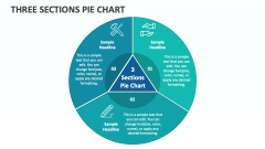 Three Sections Pie Chart - Slide 1