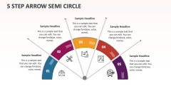 5 Step Arrow Semi Circle - Slide 1
