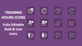 Training Hours Icons - Slide 1