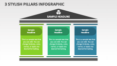 3 Stylish Pillars Infographic - Slide 1