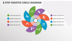 8 Step Creative Circle Diagram - Slide 1