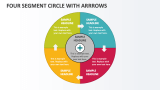 Four Segment Circle with Arrrows - Slide 1