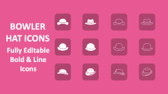 Bowler Hat Icons - Slide 1