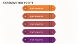 5 Creative Text Points - Slide 1