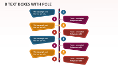 8 Text Boxes with Pole - Slide 1