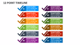 12 Point Timeline - Slide 1
