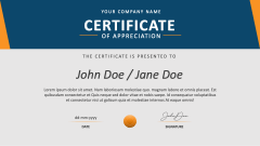 Certificate of Appreciation - Slide 1