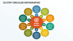 10 Step Circular Infographic - Slide 1