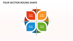 Four Section Round Shape - Slide 1