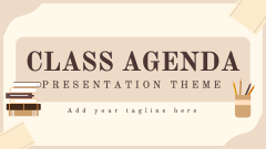 Class Agenda Presentation Theme - Slide 1