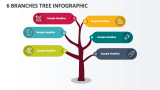 6 Branches Tree Infographic - Slide 1