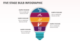 Five Stage Bulb Infographic - Slide 1