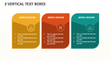 3 Vertical Text Boxes - Slide 1