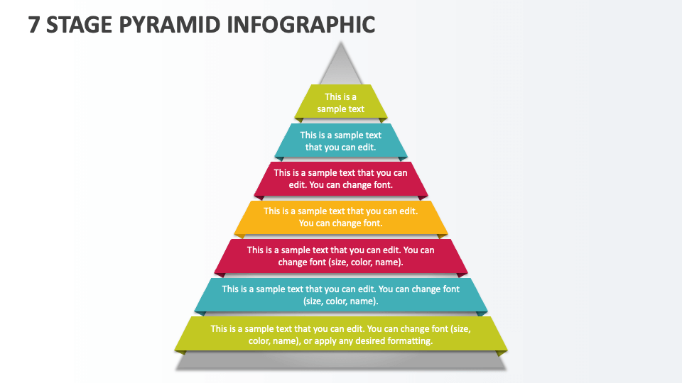 7 Stage Pyramid Infographic - Slide 1