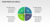 Four Parts 3D Circle - Slide 1