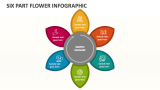 Six Part Flower Infographic - Slide 1