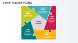 5 Part Square Puzzle - Slide 1