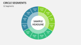 Circle Segment Diagram - 12 Segments - Slide 10
