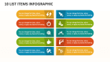 10 List Items Infographic - Slide 1