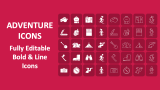 Adventure Icons - Slide 1