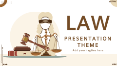 Law Presentation Theme - Slide 1