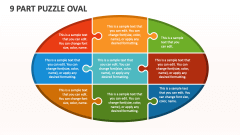 9 Part Puzzle Oval - Slide 1