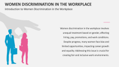 Introduction to Women Discrimination in the Workplace - Slide 1