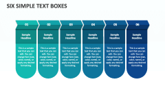 Six Simple Text Boxes - Slide 1