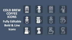 Cold Brew Coffee Icons - Slide 1