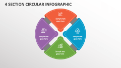 4 Section Circular Infographic - Slide 1