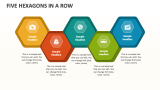 Five Hexagons in a Row - Slide 1