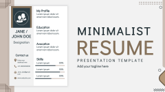 Minimalist Resume - Slide 1