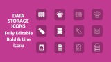 Data Storage Icons - Slide 1